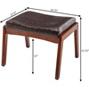 image:imageConvenience Concepts Designs4Comfort Natalie Accent Ottoman Stool Espresso Faux LeatherEspresso