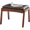 image:imageConvenience Concepts Designs4Comfort Natalie Accent Ottoman Stool Espresso Faux LeatherEspresso
