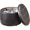 image:imageConvenience Concepts Designs4Comfort Round Shoe Ottoman Tan FabricEspresso