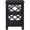 image:imageConvenience Concepts Diamond End Table GrayBlack