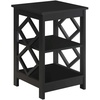 image:imageConvenience Concepts Diamond End Table GrayBlack