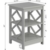 image:imageConvenience Concepts Diamond End Table GrayGrey