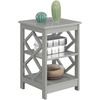 image:imageConvenience Concepts Diamond End Table GrayGrey