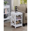image:imageConvenience Concepts Diamond End Table GrayWhite