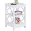 image:imageConvenience Concepts Diamond End Table GrayWhite