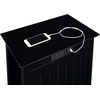 image:imageConvenience Concepts Edison End Table with Charging Station DriftwoodWhiteBlack