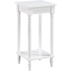 image:imageConvenience Concepts French Country Kim End Table 14  Traditional Farmhouse Side Table for Family Room Transitional End Table for Living Room EspressoWhite