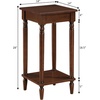 image:imageConvenience Concepts French Country Kim End Table 14  Traditional Farmhouse Side Table for Family Room Transitional End Table for Living Room EspressoEspresso