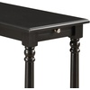 image:imageConvenience Concepts French Country Regent Chairside End Table 2375  Traditional Farmhouse Side Table with PullOut Table Shelf End Table with Storage Shelf for Living Room BlackBlack