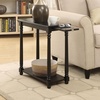 image:imageConvenience Concepts French Country Regent Chairside End Table 2375  Traditional Farmhouse Side Table with PullOut Table Shelf End Table with Storage Shelf for Living Room BlackBlack