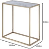 image:imageConvenience Concepts Gold Coast Faux Marble Chairside Table Faux Marble  GoldFaux Marble  Gold