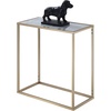 image:imageConvenience Concepts Gold Coast Faux Marble Chairside Table Faux Marble  GoldFaux Marble  Gold