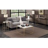image:imageConvenience Concepts Gold Coast Faux Marble Chairside Table Faux Marble  GoldFaux Marble  Gold