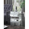 image:imageConvenience Concepts Gold Coast J Daniels End Table Silver  MirrorSilver  Mirror
