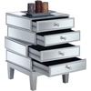 image:imageConvenience Concepts Gold Coast J Daniels End Table Silver  MirrorSilver  Mirror