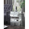 image:imageConvenience Concepts Gold Coast J Daniels End Table Silver  MirrorSilver  Mirror