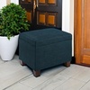 image:imageConvenience Concepts Madison Storage Ottoman 2175  Modern Upholstered Footstool amp Seat with Hinged Lid for Transitional Living Room Bedroom Hallway amp Entryway Dark Blue Fabric