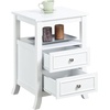 image:imageConvenience Concepts Melbourne End Table EspressoWhite