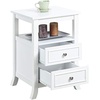 image:imageConvenience Concepts Melbourne End Table EspressoWhite