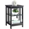 image:imageConvenience Concepts Mission End Table with Shelves BlackBlack