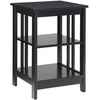 image:imageConvenience Concepts Mission End Table with Shelves BlackBlack