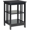image:imageConvenience Concepts Mission End Table with Shelves BlackBlack