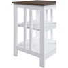image:imageConvenience Concepts Mission End Table with Shelves BlackDriftwoodWhite