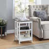 image:imageConvenience Concepts Mission End Table with Shelves BlackDriftwoodWhite