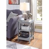 image:imageConvenience Concepts Mission End Table with Shelves BlackGrey