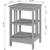 image:imageConvenience Concepts Mission End Table with Shelves BlackGrey