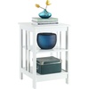 image:imageConvenience Concepts Mission End Table with Shelves BlackWhite
