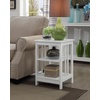 image:imageConvenience Concepts Mission End Table with Shelves BlackWhite
