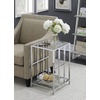 image:imageConvenience Concepts Mission Glass End Table Clear Glass  Chrome