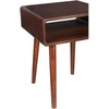 image:imageConvenience Concepts Napa End Table 1875  MidCentury Modern Accent Side Table with Storage Shelf for Transitional Contemporary Living amp Family Room EspressoEspresso