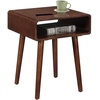 image:imageConvenience Concepts Napa End Table 1875  MidCentury Modern Accent Side Table with Storage Shelf for Transitional Contemporary Living amp Family Room EspressoEspresso