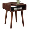 image:imageConvenience Concepts Napa End Table 1875  MidCentury Modern Accent Side Table with Storage Shelf for Transitional Contemporary Living amp Family Room EspressoEspresso