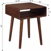 image:imageConvenience Concepts Napa End Table 1875  MidCentury Modern Accent Side Table with Storage Shelf for Transitional Contemporary Living amp Family Room EspressoEspresso