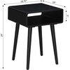 image:imageConvenience Concepts Napa End Table 1875  MidCentury Modern Accent Side Table with Storage Shelf for Transitional Contemporary Living amp Family Room EspressoBlack