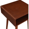 image:imageConvenience Concepts Napa End Table 1875  MidCentury Modern Accent Side Table with Storage Shelf for Transitional Contemporary Living amp Family Room EspressoMahogany