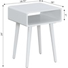image:imageConvenience Concepts Napa End Table 1875  MidCentury Modern Accent Side Table with Storage Shelf for Transitional Contemporary Living amp Family Room EspressoWhite