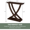 image:imageConvenience Concepts Newport Cross Step Console Table Espresso