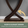 image:imageConvenience Concepts Newport Cross Step Console Table Espresso