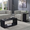 image:imageConvenience Concepts Northfield Admiral C Shaped End Table 18  Contemporary Modern C Shaped Side Table Minimalist Couch Sliding End Table for Living Room WhiteBlack