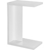 image:imageConvenience Concepts Northfield Admiral C Shaped End Table 18  Contemporary Modern C Shaped Side Table Minimalist Couch Sliding End Table for Living Room WhiteWhite