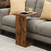 image:imageConvenience Concepts Northfield Admiral C Shaped End Table 18  Contemporary Modern C Shaped Side Table Minimalist Couch Sliding End Table for Living Room WhiteBarnwood