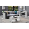 image:imageConvenience Concepts Northfield Admiral C Shaped End Table 18  Contemporary Modern C Shaped Side Table Minimalist Couch Sliding End Table for Living Room WhiteWhite