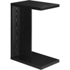image:imageConvenience Concepts Northfield Admiral C Shaped End Table 18  Contemporary Modern C Shaped Side Table Minimalist Couch Sliding End Table for Living Room WhiteBlack