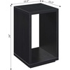 image:imageConvenience Concepts Northfield Admiral End Table with Shelf WhiteBlack