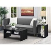 image:imageConvenience Concepts Northfield Admiral End Table with Shelf WhiteBlack