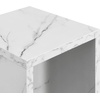image:imageConvenience Concepts Northfield Admiral End Table with Shelf WhiteWhite Faux Marble